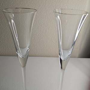 Set of 2 Vintage Hoya Desire Crystal Wine / Cocktail Glasses